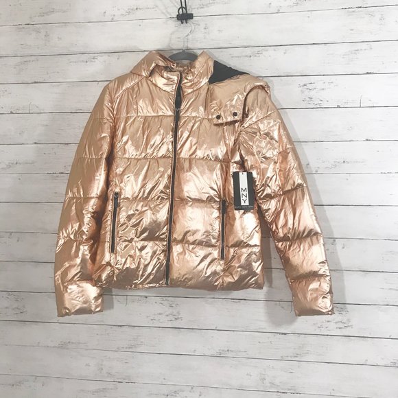 Andrew Marc Metallic Puffer Copper Jacket - Small - Picture 5 of 7